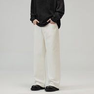 Men’s Loose Fit Jeans in Minimal Streetwear Style | Wide Leg Casual Trousers