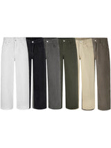 Men’s Loose Fit Jeans in Minimal Streetwear Style | Wide Leg Casual Trousers