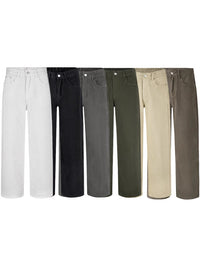 Men’s Loose Fit Jeans in Minimal Streetwear Style | Wide Leg Casual Trousers