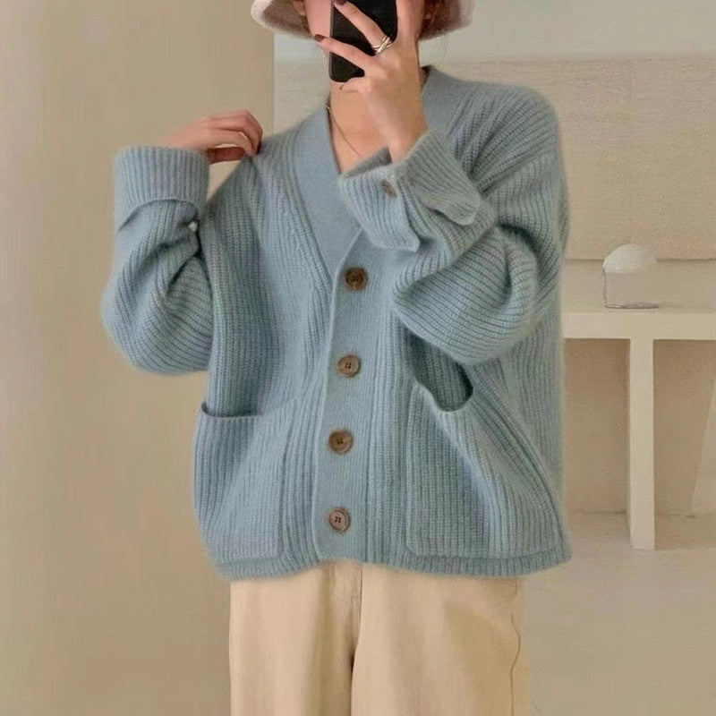 Women’s Knit Cardigan in Classic Jumper Style | Ladies Casual Cardigan