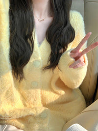 Women’s Cardigan in Soft Knitwear Style | Ladies V Neck Jumper
