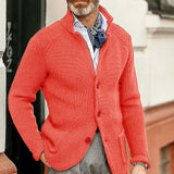 Men’s Knitted Cardigan in Smart Casual Style | Classic Button Up Sweater