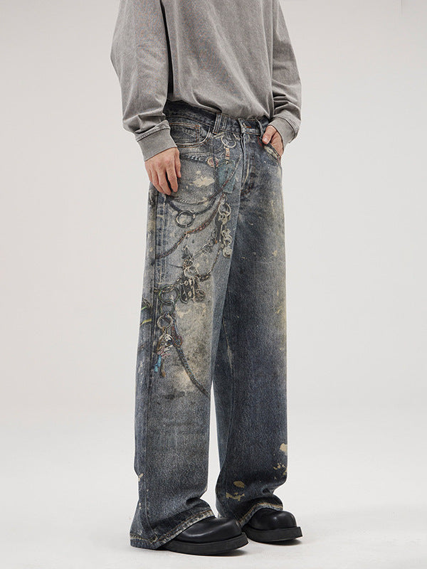 Men’s Baggy Jeans in Vintage Streetwear Style | Loose Fit Denim Trousers