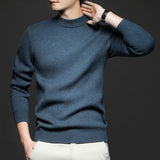 Men’s Wool Sweater in Classic Crew Neck Style | Warm Knitted Jumper