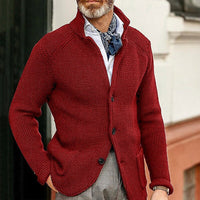 Men’s Knitted Cardigan in Smart Casual Style | Classic Button Up Sweater