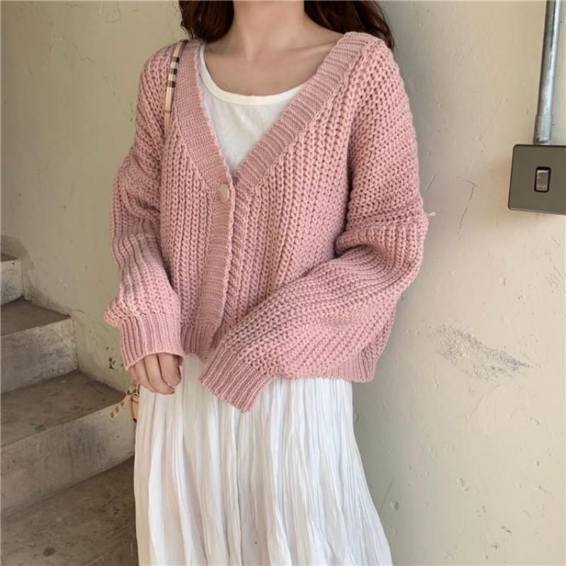 Women’s Knit Cardigan in Casual Jumper Style | Ladies Button Up Cardigan