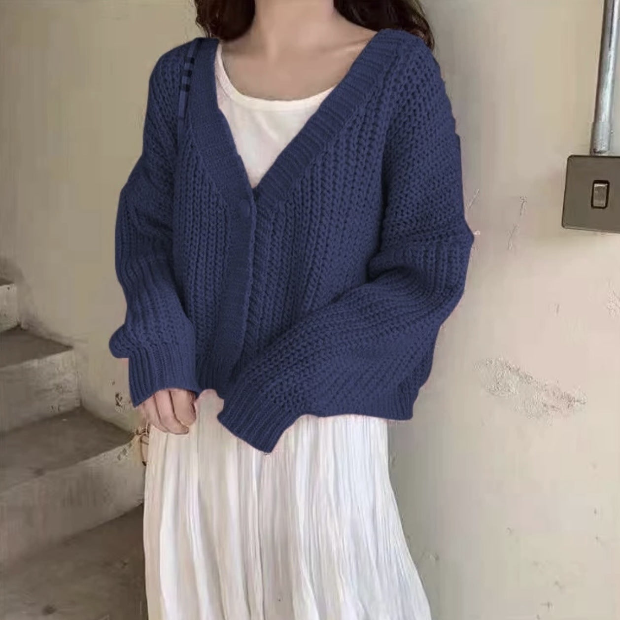 Women’s Knit Cardigan in Casual Jumper Style | Ladies Button Up Cardigan