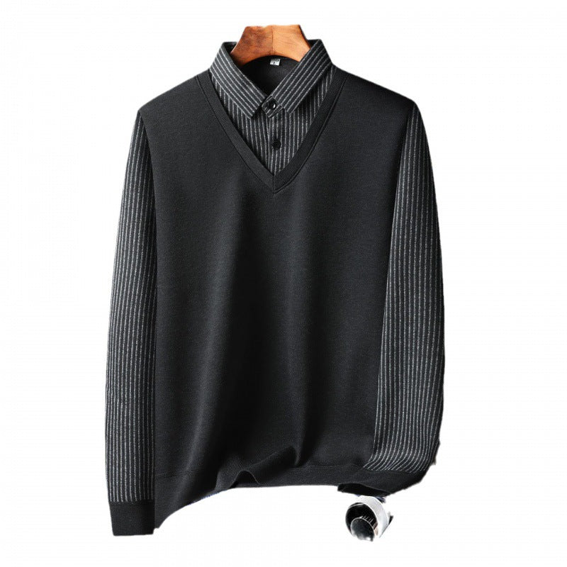 Men’s Two-Piece Sweater Set in Classic Knitwear Style | Smart Casual Layered Look