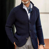 Men’s Knitted Cardigan in Smart Casual Style | Classic Button Up Sweater