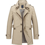 Men’s Trench Coat in Classic Long Style | Smart Casual Overcoat for All Seasons