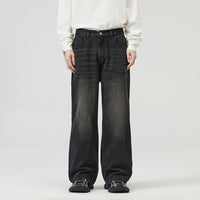 Men’s Loose Fit Jeans in Casual Streetwear Style | Wide Leg Denim Trousers