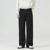 Men’s Loose Fit Jeans in Minimal Streetwear Style | Wide Leg Casual Trousers