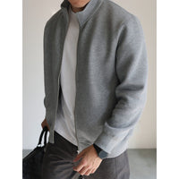 Men’s Zip Up Cardigan in Minimal Knitwear Style | Casual Everyday Sweater
