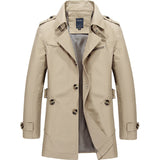 Men’s Trench Coat in Classic Long Style | Smart Casual Overcoat for All Seasons