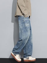 Men’s Straight Leg Jeans in Loose Fit | Classic Durable Denim Trousers