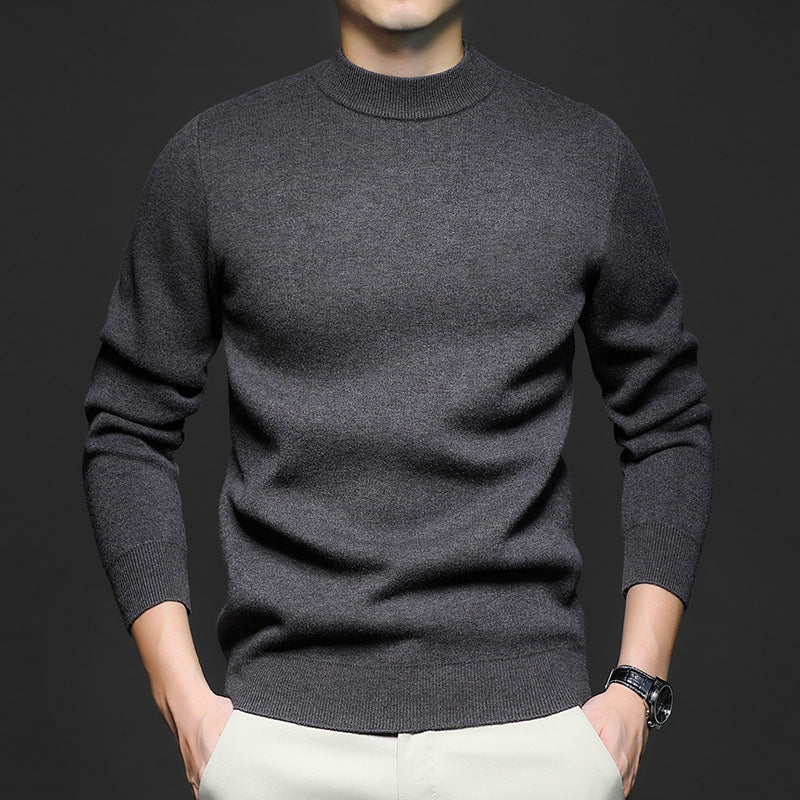 Men’s Wool Sweater in Classic Crew Neck Style | Warm Knitted Jumper