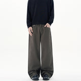 Men’s Loose Fit Jeans in Minimal Streetwear Style | Wide Leg Casual Trousers