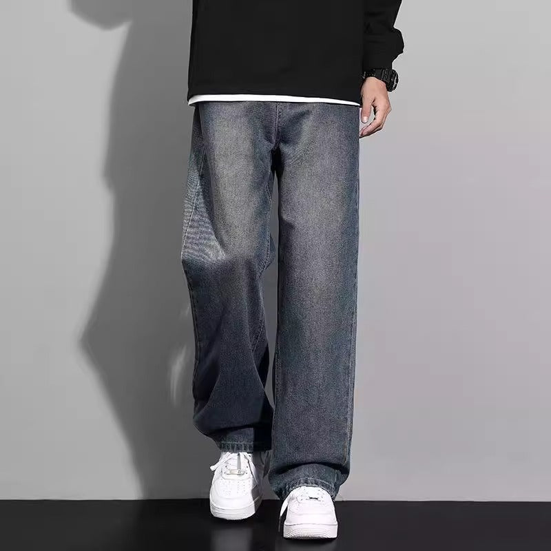 Men’s Baggy Jeans in Washed Streetwear Style | Loose Fit Denim Trousers