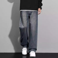 Men’s Baggy Jeans in Washed Streetwear Style | Loose Fit Denim Trousers