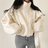 Women’s Fleece Jacket in Fluffy Oversized Style | Warm Winter Coat