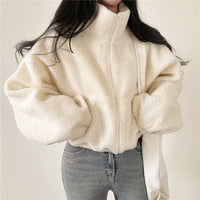 Women’s Fleece Jacket in Fluffy Oversized Style | Warm Winter Coat