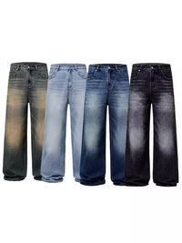 Men’s Baggy Jeans in Washed Vintage Style | Loose Fit Denim Trousers