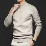Men’s Wool Sweater in Classic Crew Neck Style | Warm Knitted Jumper