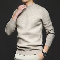 Men’s Wool Sweater in Classic Crew Neck Style | Warm Knitted Jumper