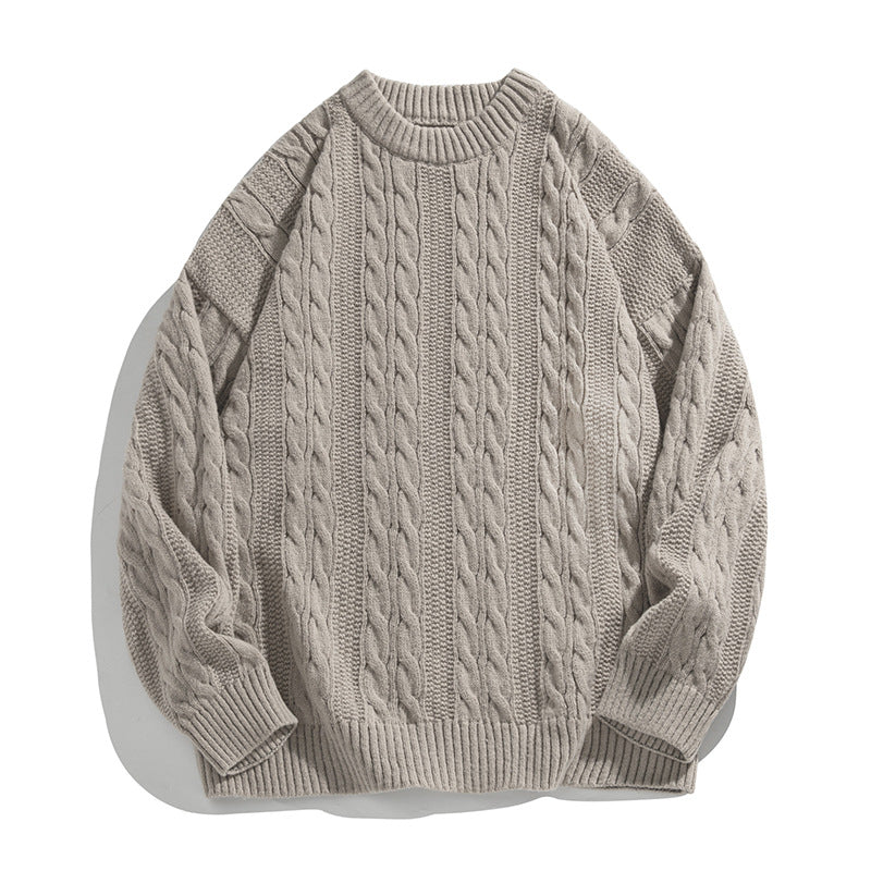 Men’s Cable Knit Sweater in Classic Winter Style | Warm Knitted Jumper