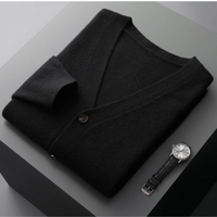 Men’s Lightweight Button-Up Cardigan | Slim Fit Knitwear | Smart Casual Layer | All Season Jumper