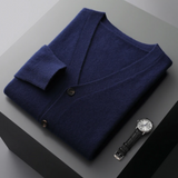 Men’s Lightweight Button-Up Cardigan | Slim Fit Knitwear | Smart Casual Layer | All Season Jumper