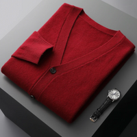 Men’s Lightweight Button-Up Cardigan | Slim Fit Knitwear | Smart Casual Layer | All Season Jumper
