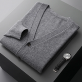 Men’s Lightweight Button-Up Cardigan | Slim Fit Knitwear | Smart Casual Layer | All Season Jumper
