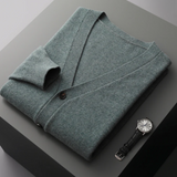 Men’s Lightweight Button-Up Cardigan | Slim Fit Knitwear | Smart Casual Layer | All Season Jumper