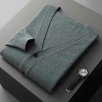 Men’s Lightweight Button-Up Cardigan | Slim Fit Knitwear | Smart Casual Layer | All Season Jumper