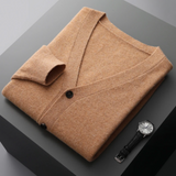 Men’s Lightweight Button-Up Cardigan | Slim Fit Knitwear | Smart Casual Layer | All Season Jumper