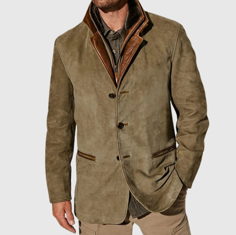 Men’s Vintage Leather Jacket | Classic Brown | Smart Casual Outerwear