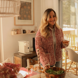 Women’s Quilted Jacket | Floral Print | Lightweight Design | Casual Smart Layer