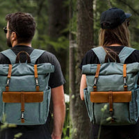 Vintage Roll Top Backpack | Rugged Everyday Bag | Durable Travel Companion