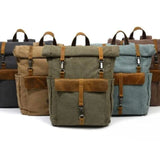 Vintage Roll Top Backpack | Rugged Everyday Bag | Durable Travel Companion