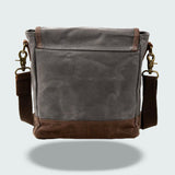 Waxed Canvas Crossbody Bag | Vintage Travel Style | Compact Everyday Carry