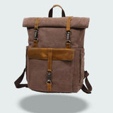 Vintage Roll Top Backpack | Rugged Everyday Bag | Durable Travel Companion