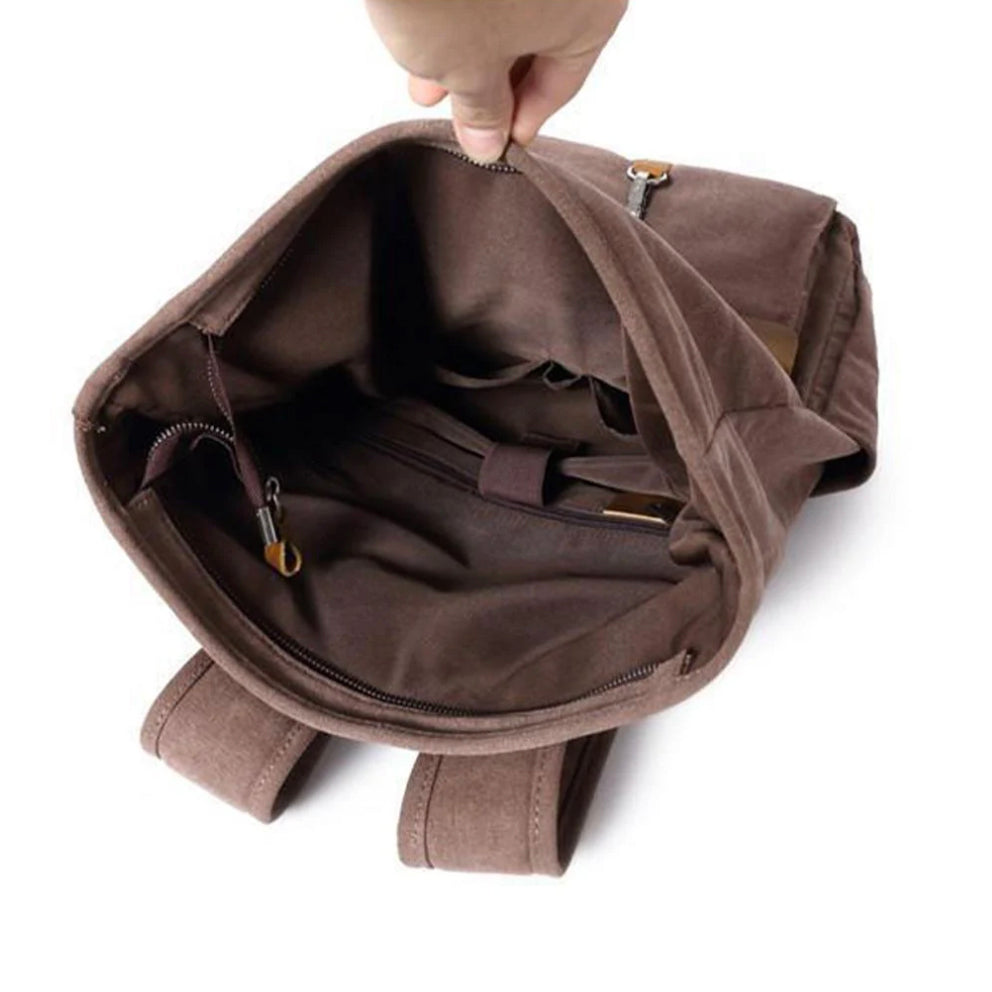 Vintage Roll Top Backpack | Rugged Everyday Bag | Durable Travel Companion