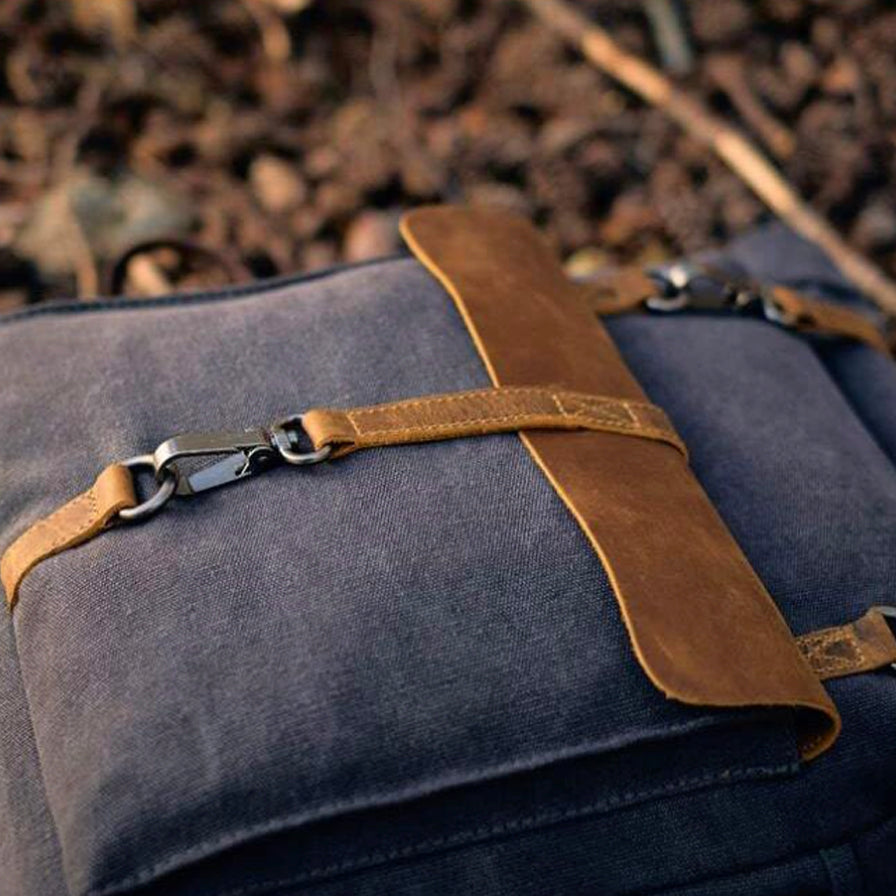 Vintage Roll Top Backpack | Rugged Everyday Bag | Durable Travel Companion