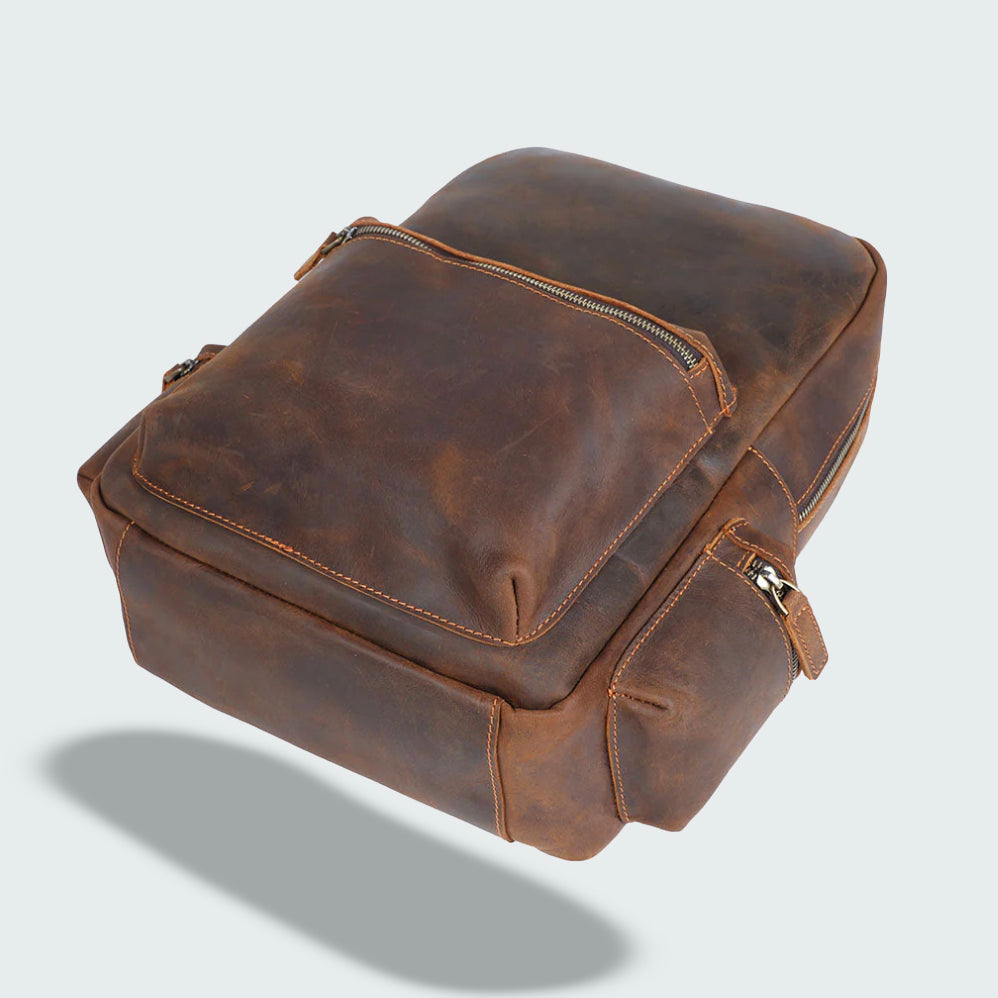 Classic Leather Backpack | Vintage Design | Functional Everyday Use