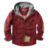 Men’s Cotton Hoodie Jacket with Faux Fur Lining | Rugged Warm Winter Coat