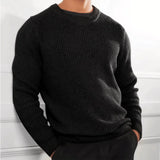 Men’s Crew Neck Jumper | Textured Knit | Casual Winter Layer