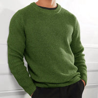 Men’s Crew Neck Jumper | Textured Knit | Casual Winter Layer