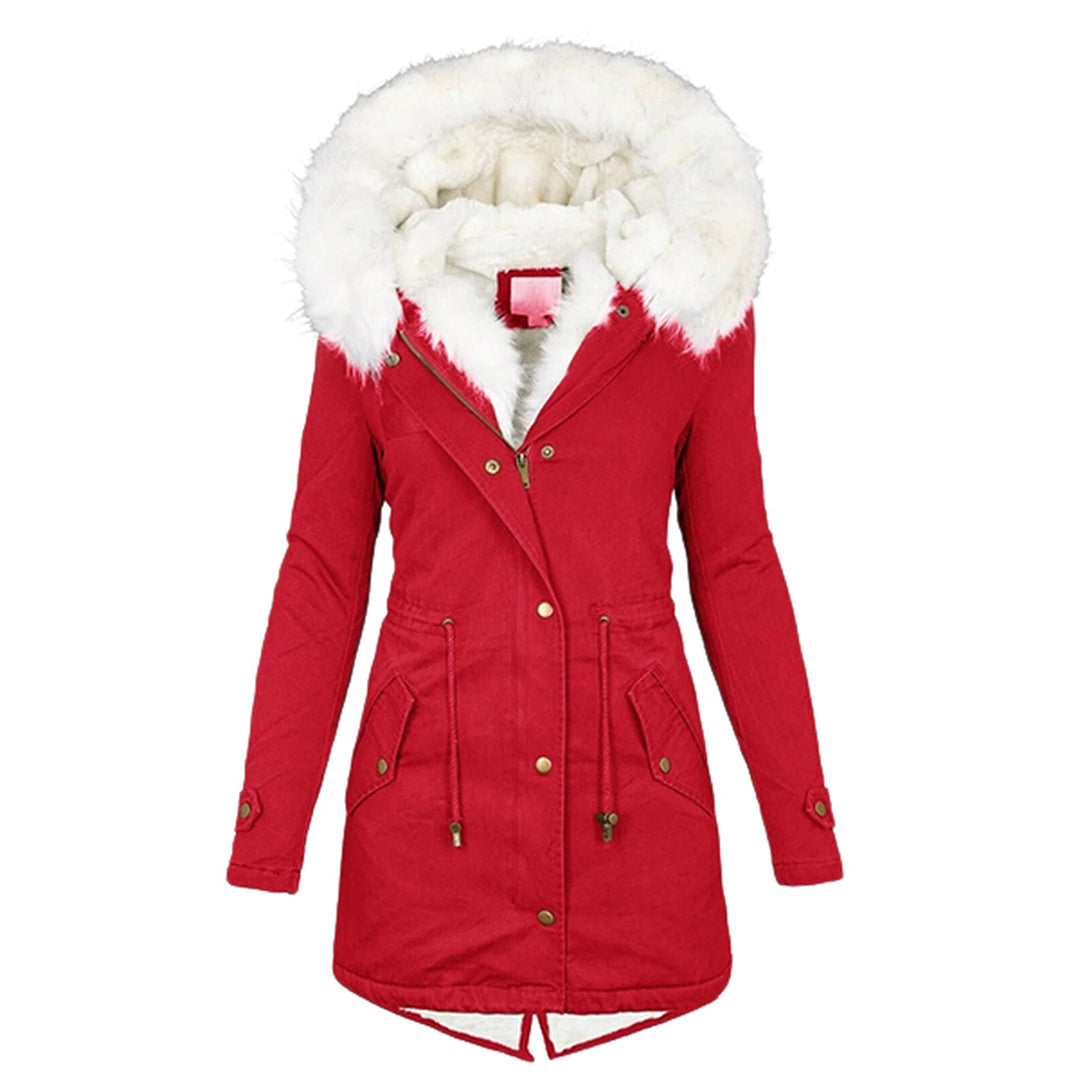 Women’s Winter Jacket | Warm Fleece Lined Coat | Windproof Hooded Outerwear | Comfortable Cold-Weather Layer