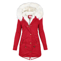 Women’s Winter Jacket | Warm Fleece Lined Coat | Windproof Hooded Outerwear | Comfortable Cold-Weather Layer